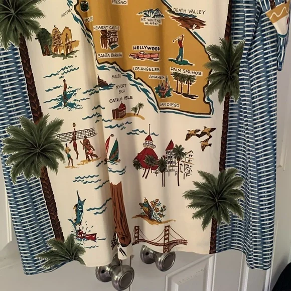 Reyn Spooner shirt California map mens size M - Picture 6 of 8